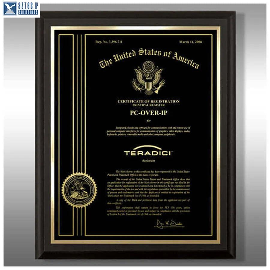 Wood Trademark Plaques