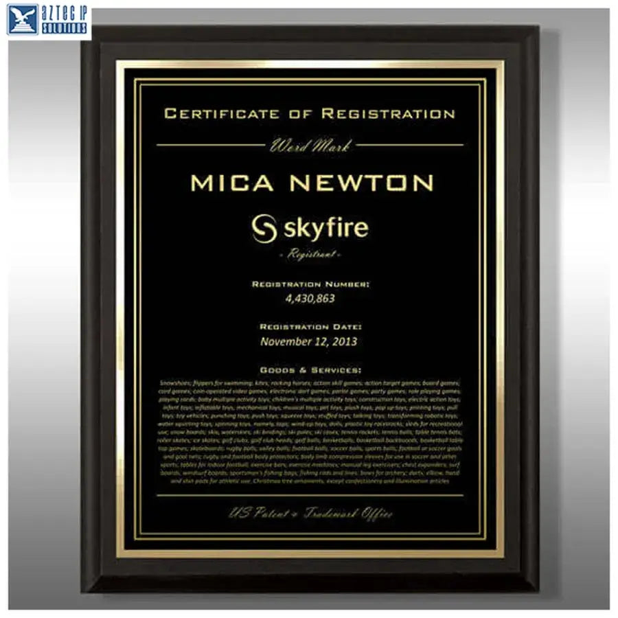 Wood Trademark Plaques