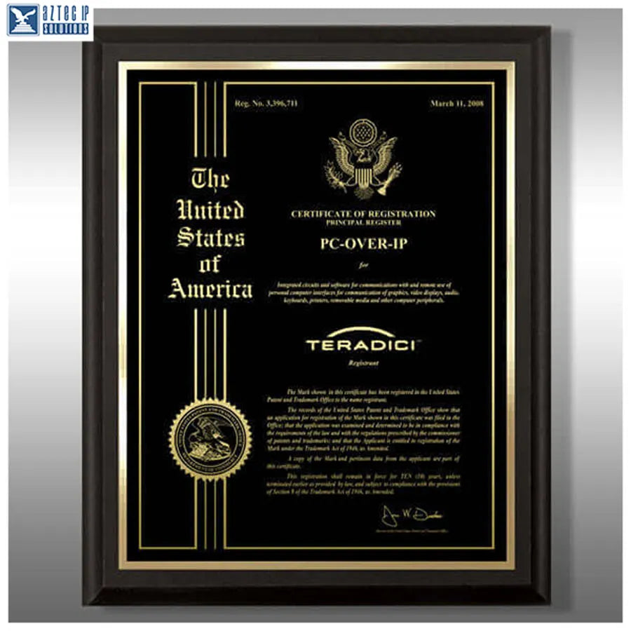 Wood Trademark Plaques