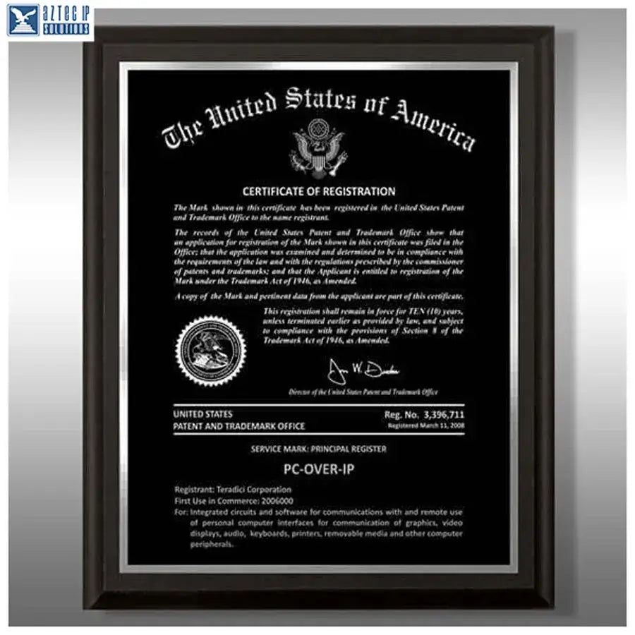 Wood Trademark Plaques