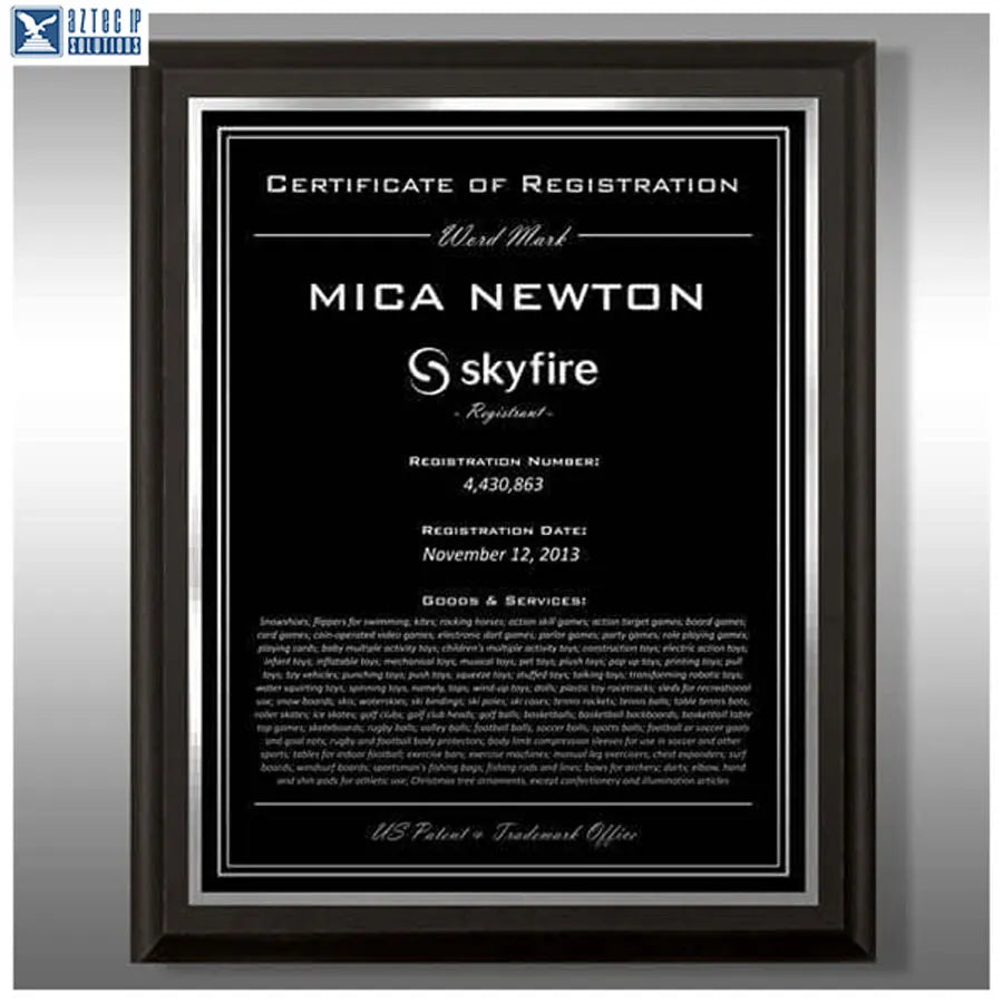 Wood Trademark Plaques