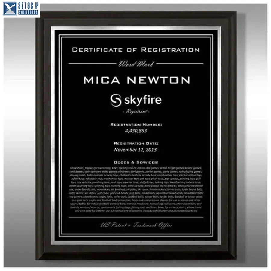 Wood Trademark Plaques