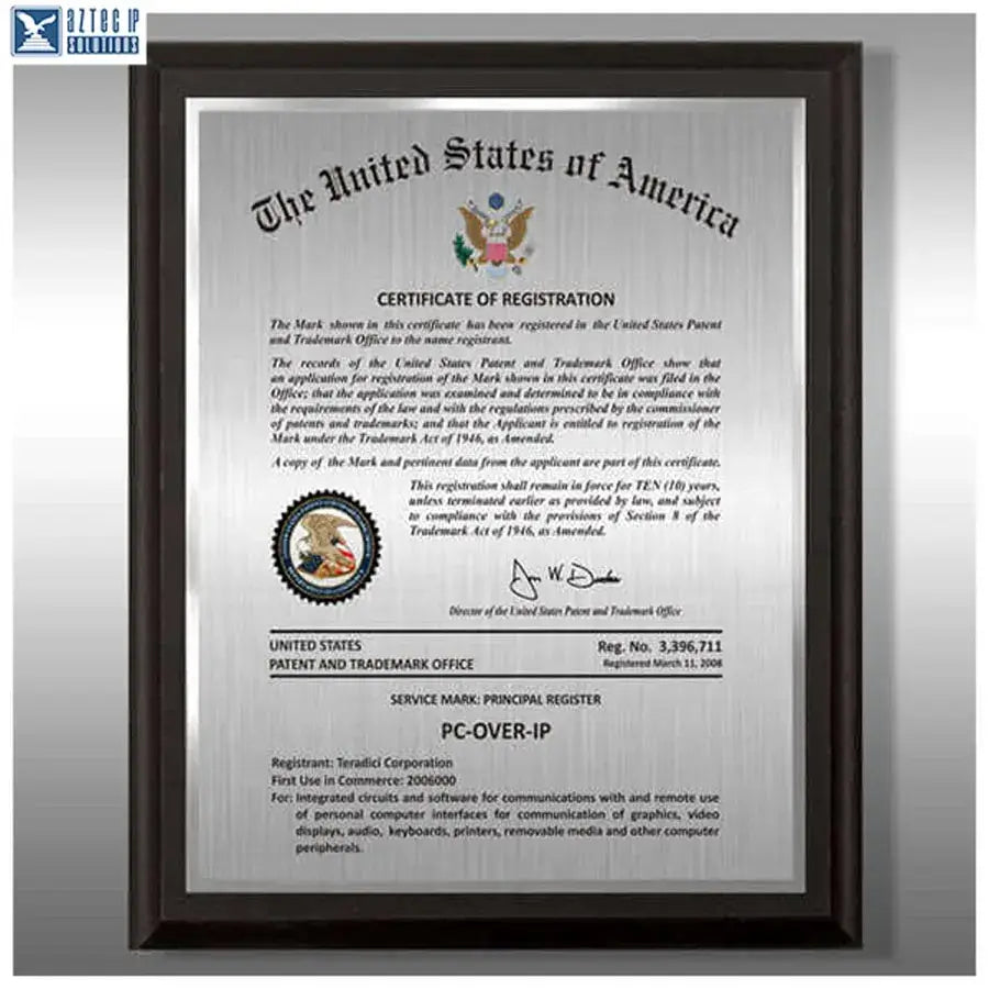 Wood Trademark Plaques