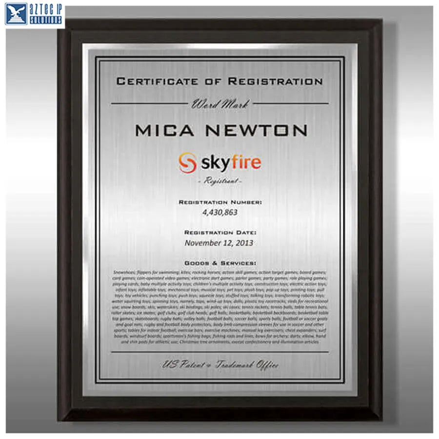 Wood Trademark Plaques