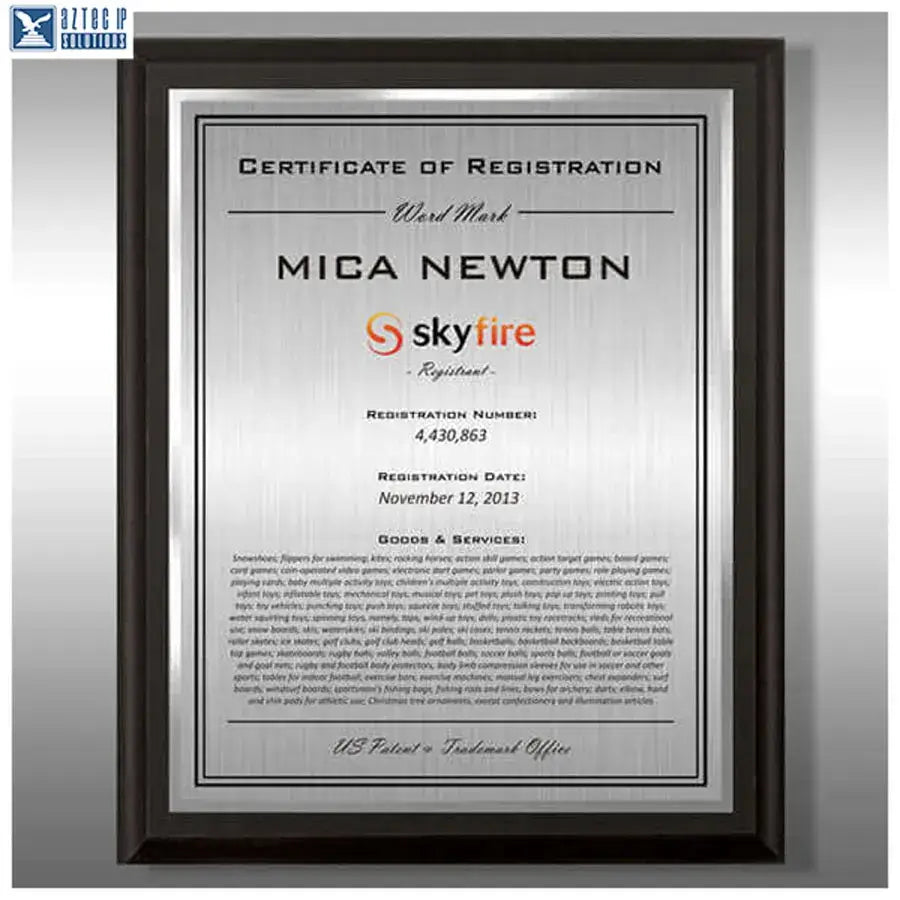 Wood Trademark Plaques
