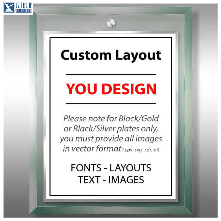 Patent Plaque - Glass Modern Jade MG-W10J