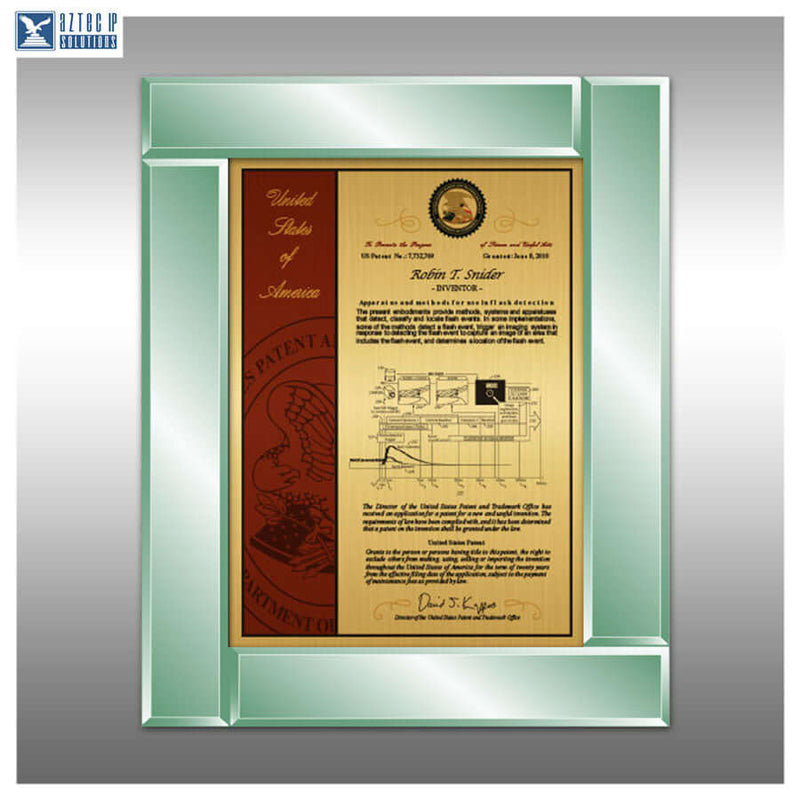 10th Mil Patent Gold Print