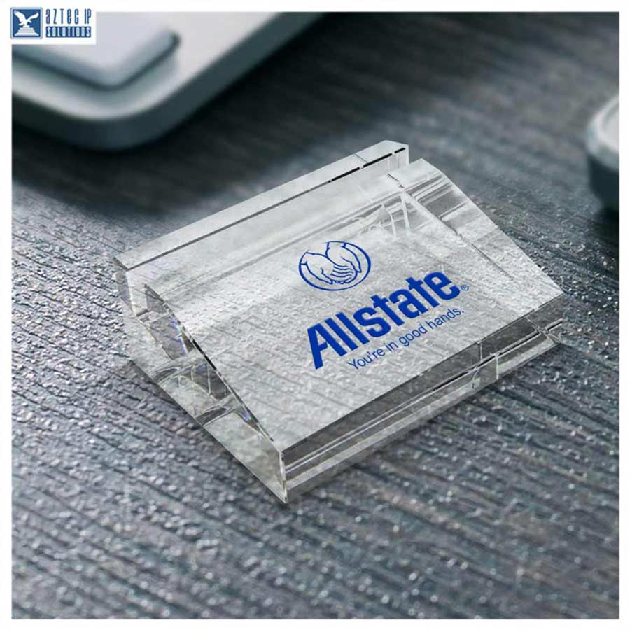 Crystal card holder