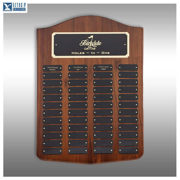 Perpetual Plaque - Genuine Walnut 48-Plate MC-P844