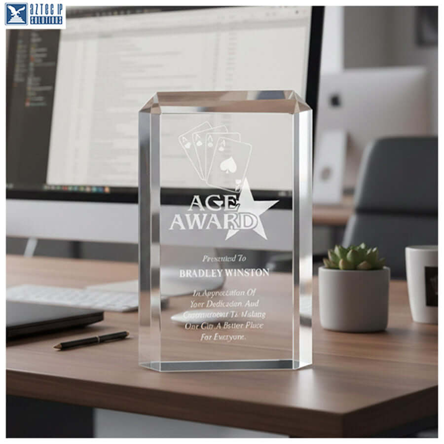 Acrylic recognition award