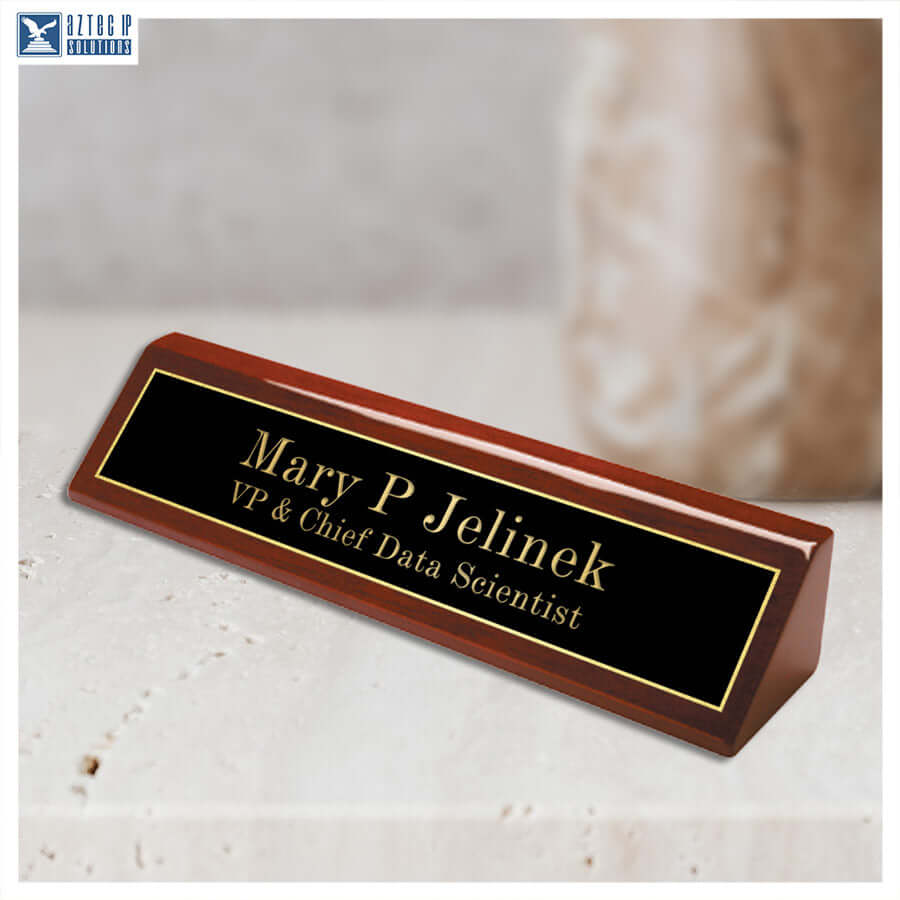 custom engraved desk sign
