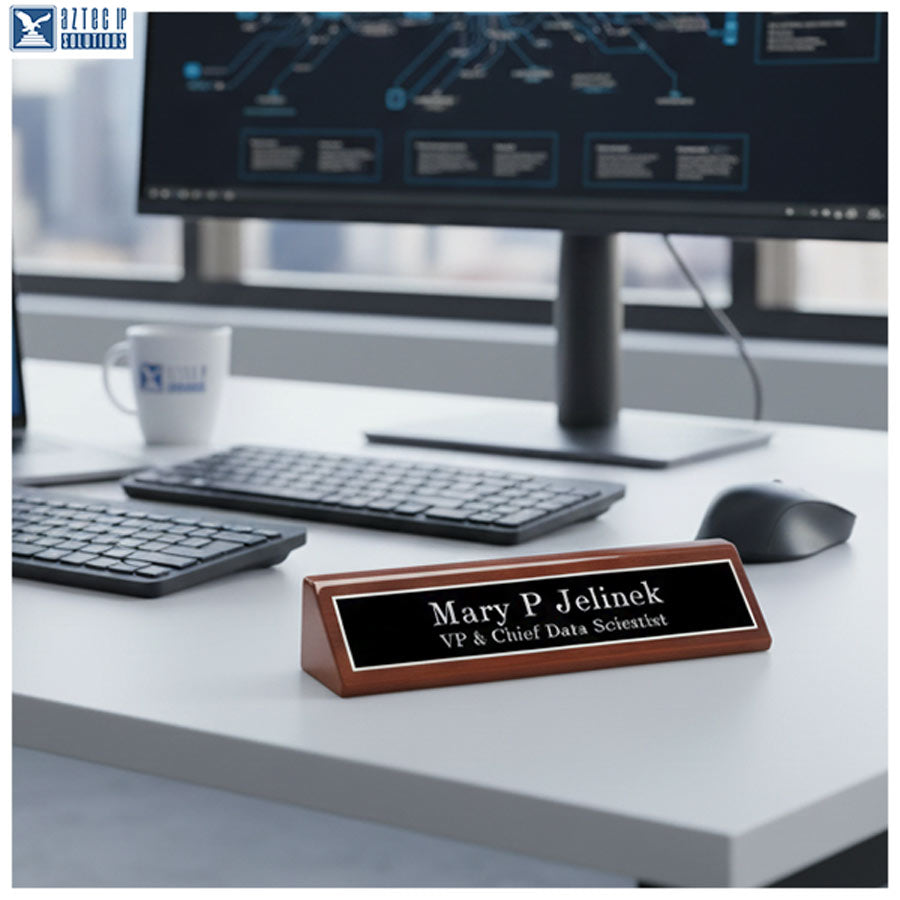 executive desk name plate