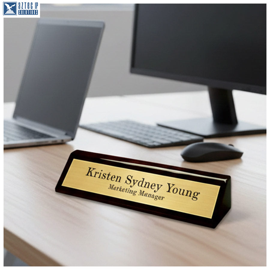 executive desk name plate