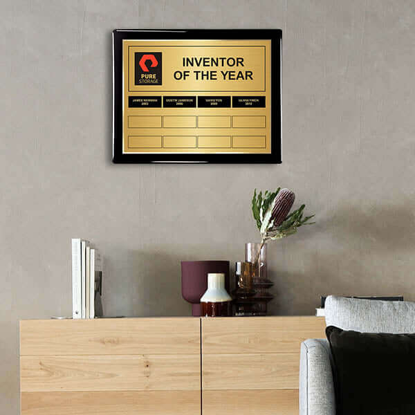 PP-EZ12-BP15 Gold Hori Wall Plaque