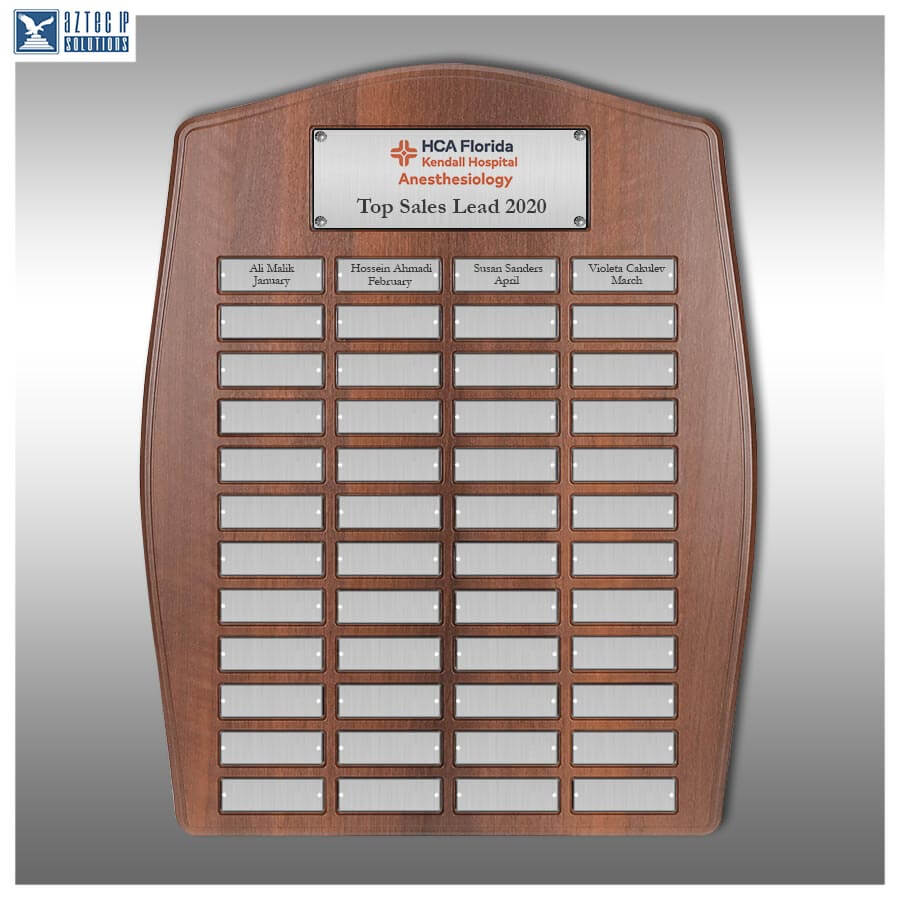 Kendall Hospital Awards with 48 plates