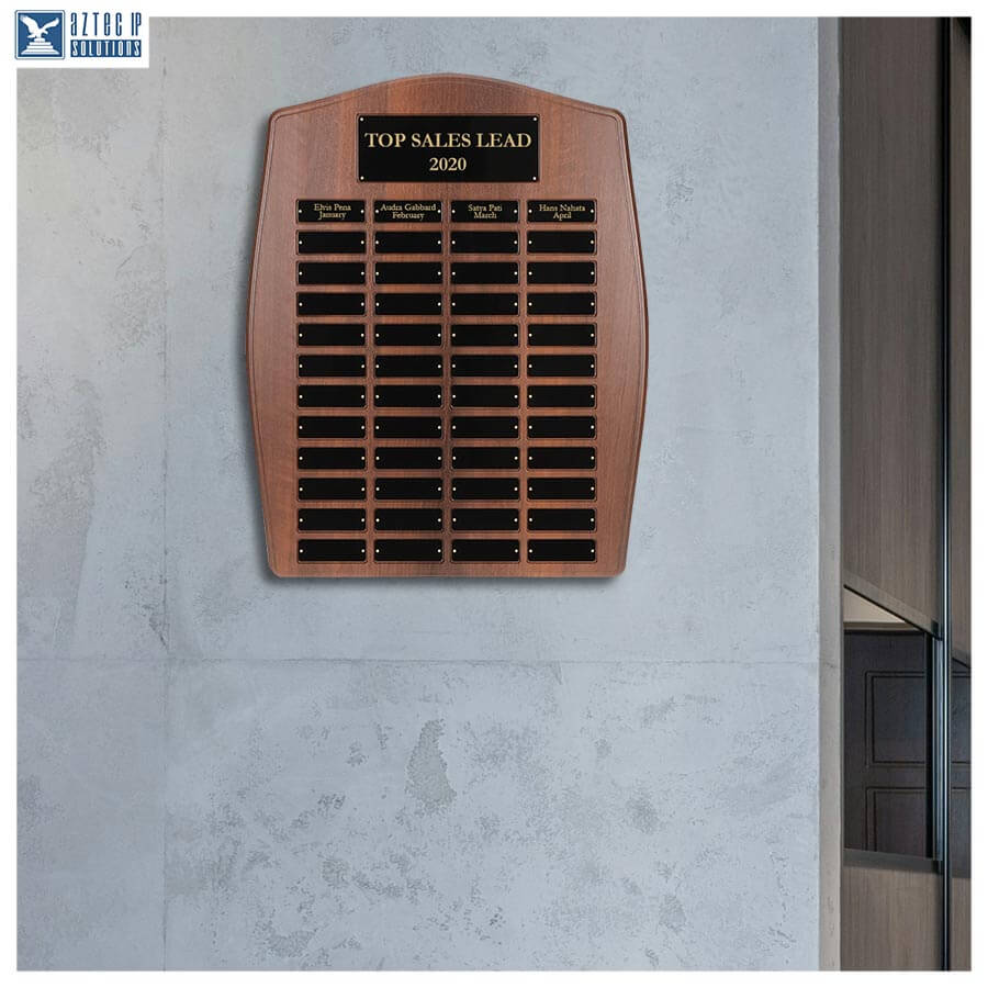 Large Sales Awards Displayed on wall
