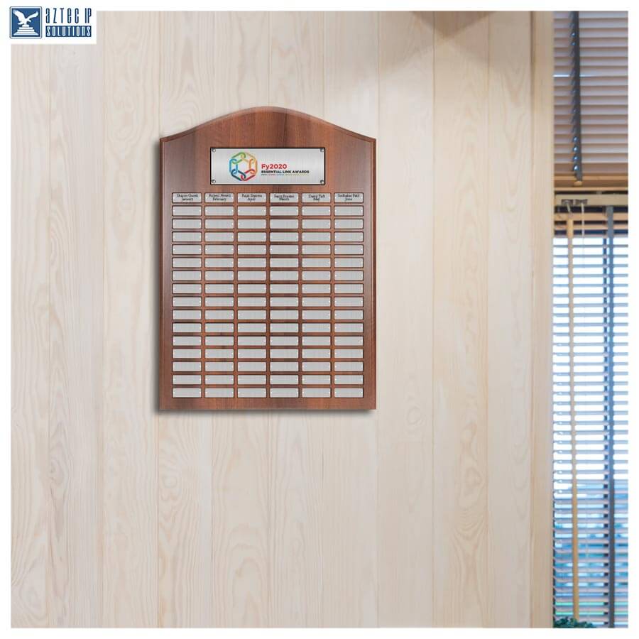 Large 96 plate perpetual plaque