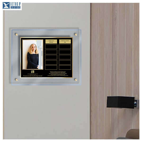 Elegant 11x14 award for teams, offices & monthly recognition programs.