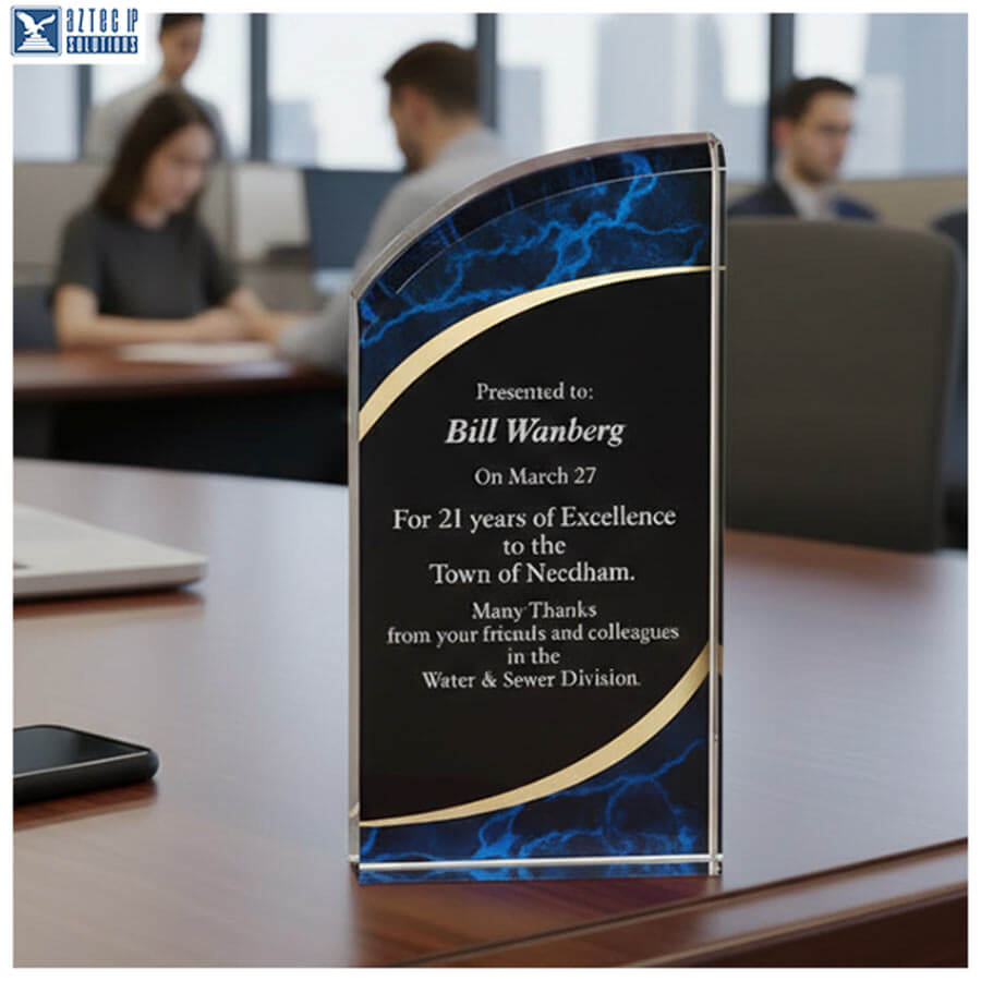 Acrylic achievement award