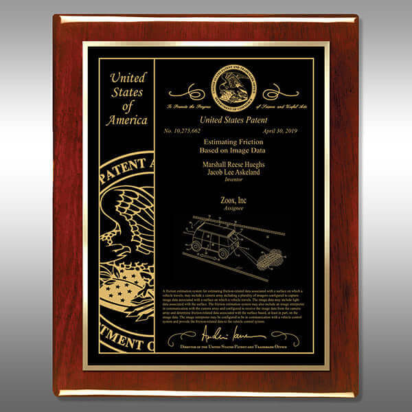 Patent Plaque - Rosewood Piano RP-BS13