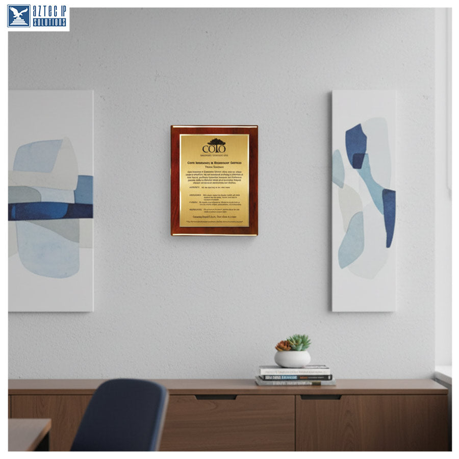 Mission Statement Plaque - Rosewood RP-MS15EZG