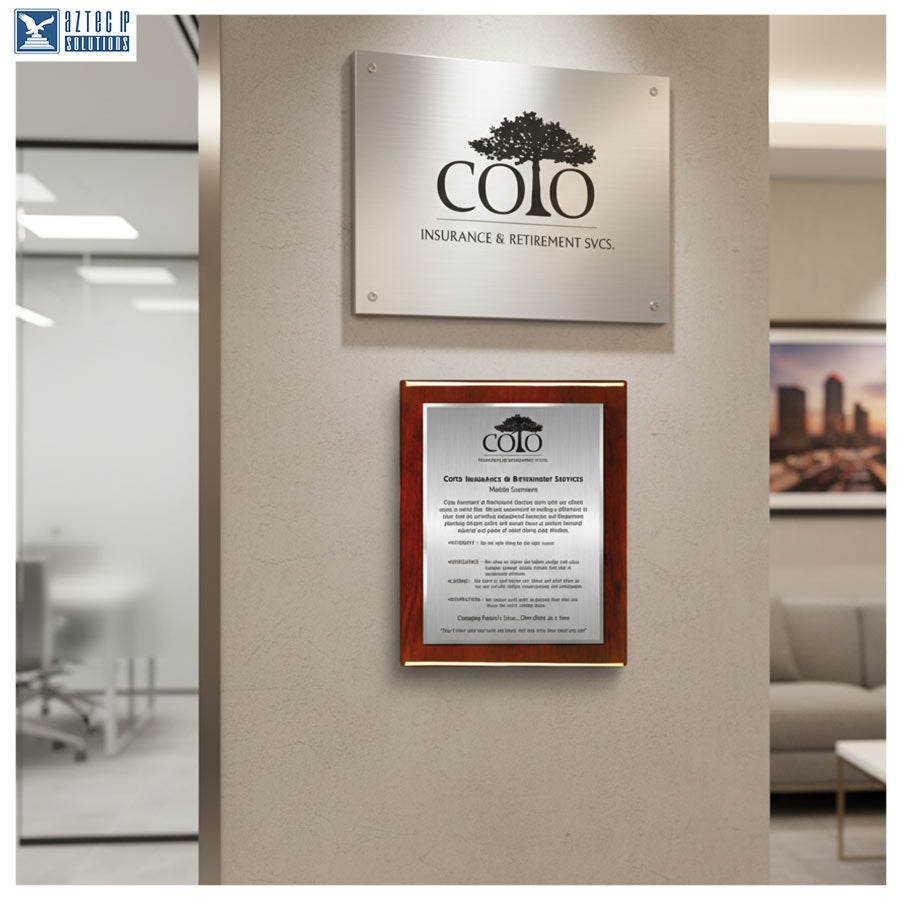 Mission Statement Plaque - Rosewood RP-MS15EZG