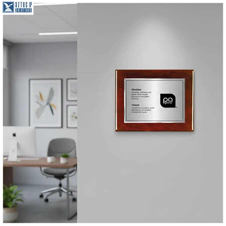 Rosewood wall plaque