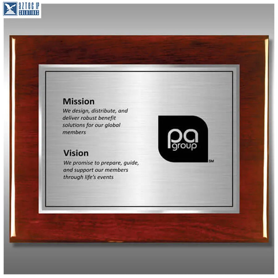 Gold/Silver HD plate plaque