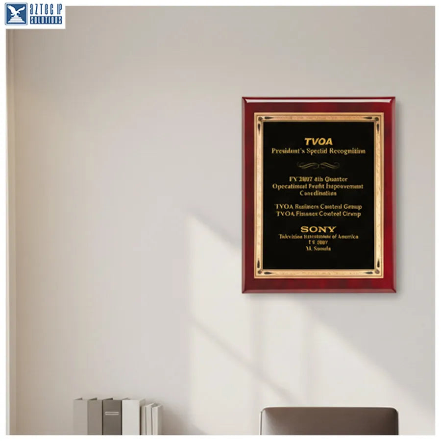 Executive award plaque