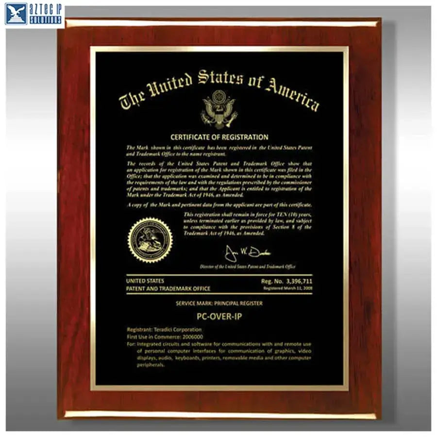 Wood Trademark Plaques