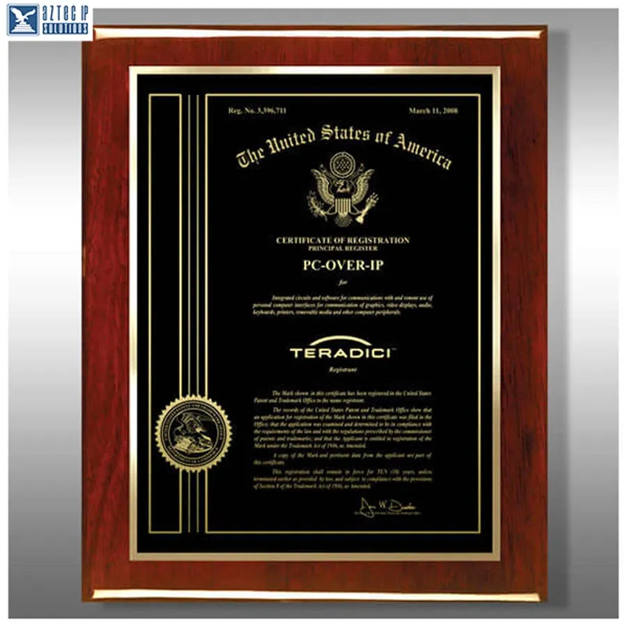 Wood Trademark Plaques