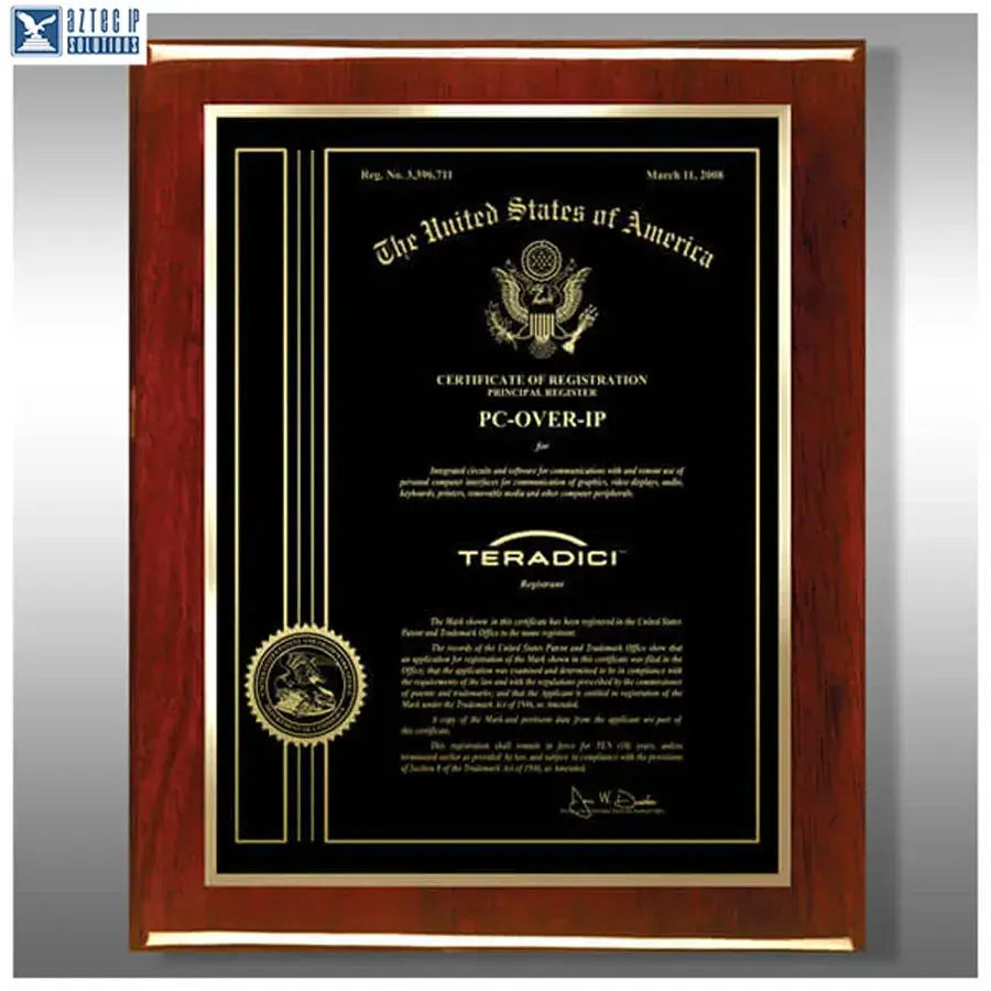 Wood Trademark Plaques