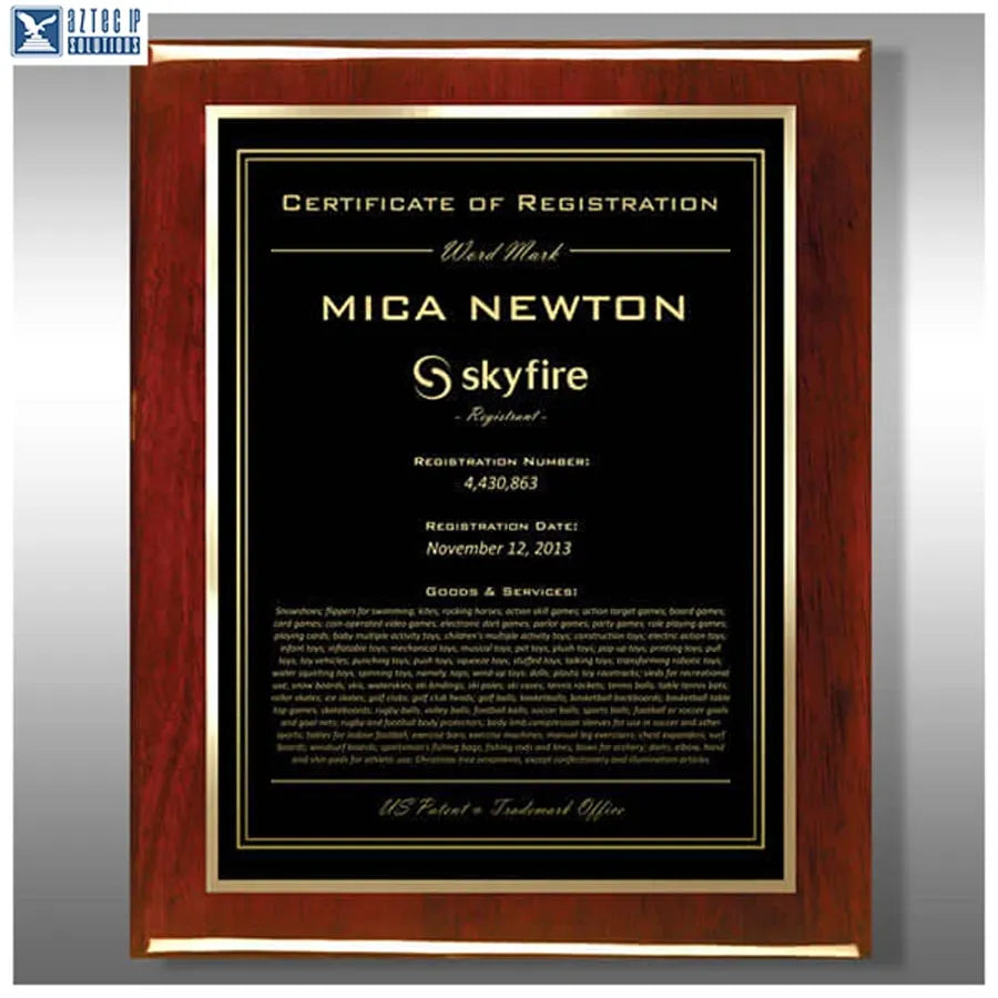 Wood Trademark Plaques