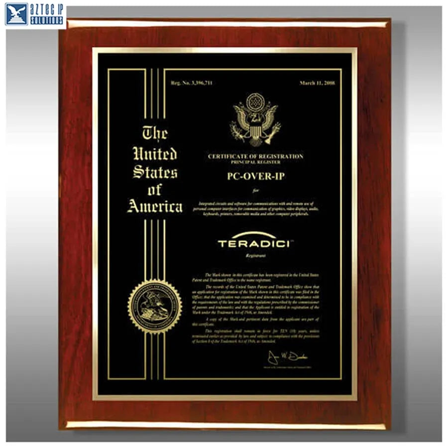 Wood Trademark Plaques
