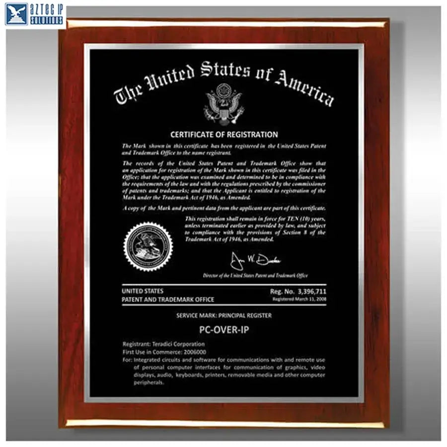 Wood Trademark Plaques