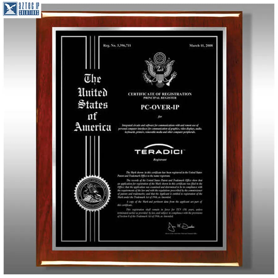 Wood Trademark Plaques