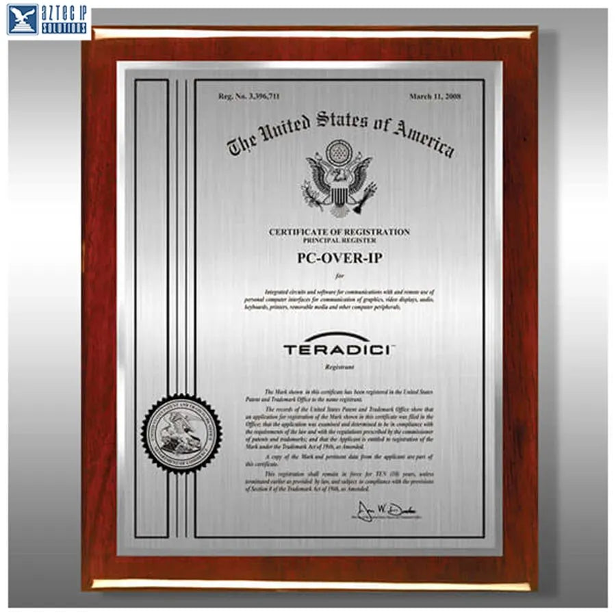 Wood Trademark Plaques