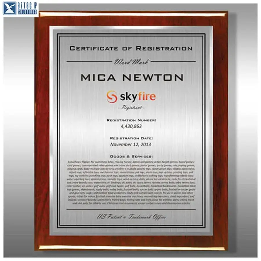 Corporate logo wall plaque