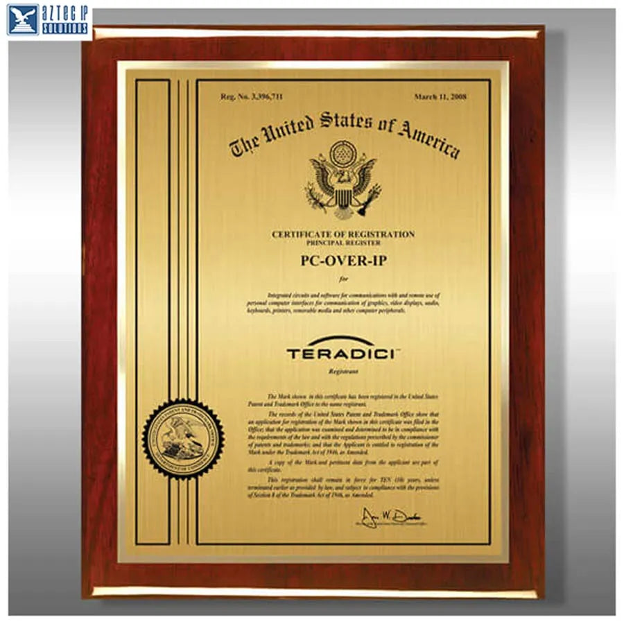 Wood Trademark Plaques