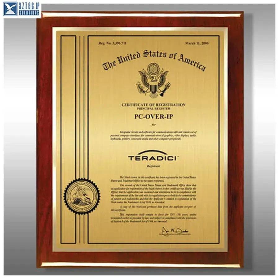 Wood Trademark Plaques