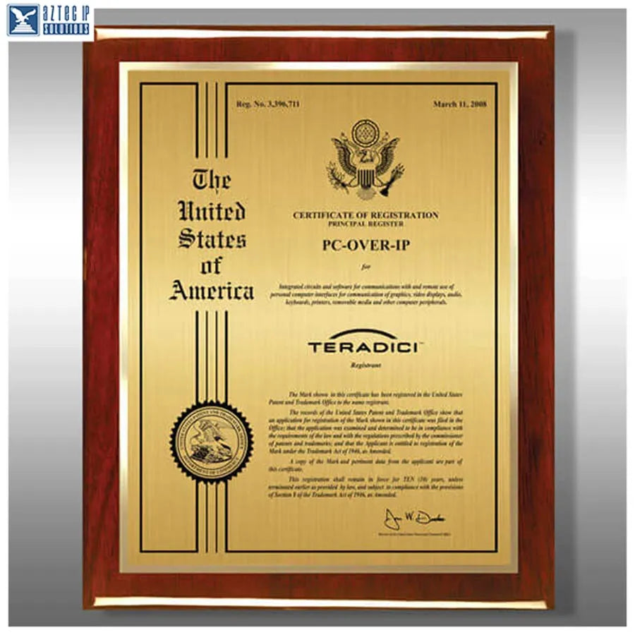 Wood Trademark Plaques