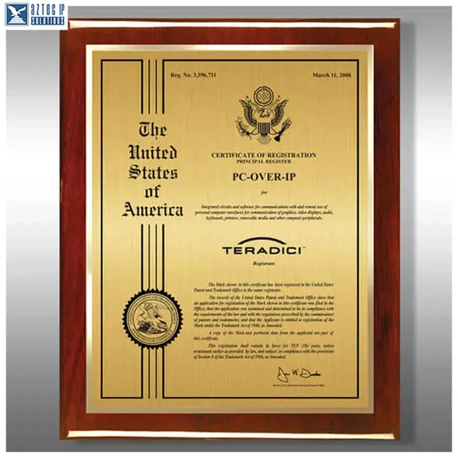 Wood Trademark Plaques