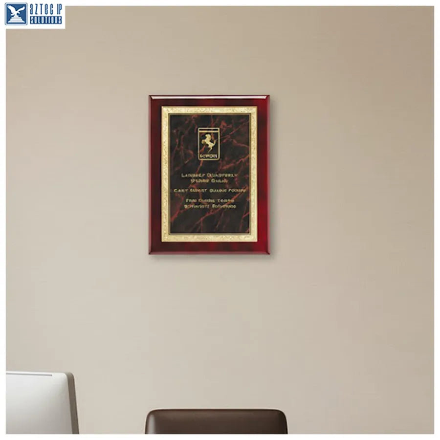 Retirement recognition plaque