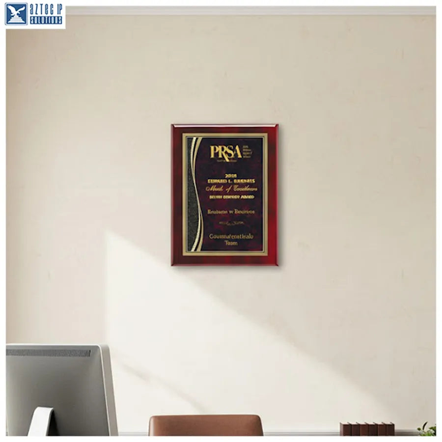 Retirement award plaque