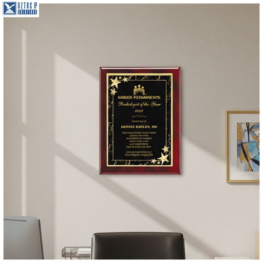 Personalized retirement plaque