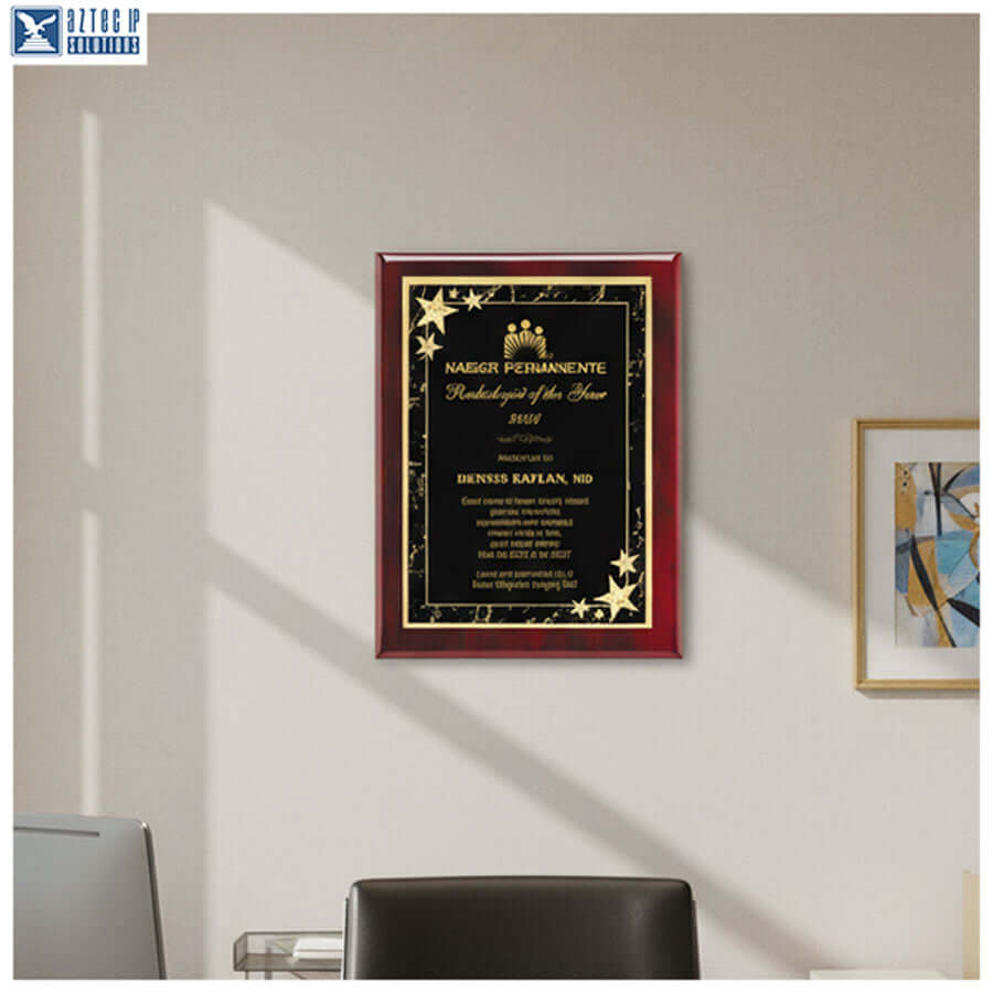 Personalized retirement plaque