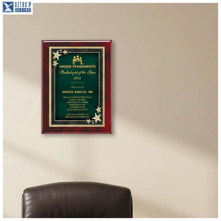 Executive award plaque