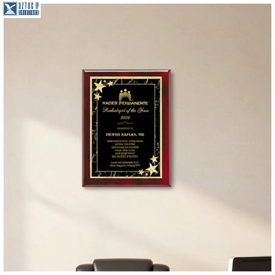 Retirement gift plaque