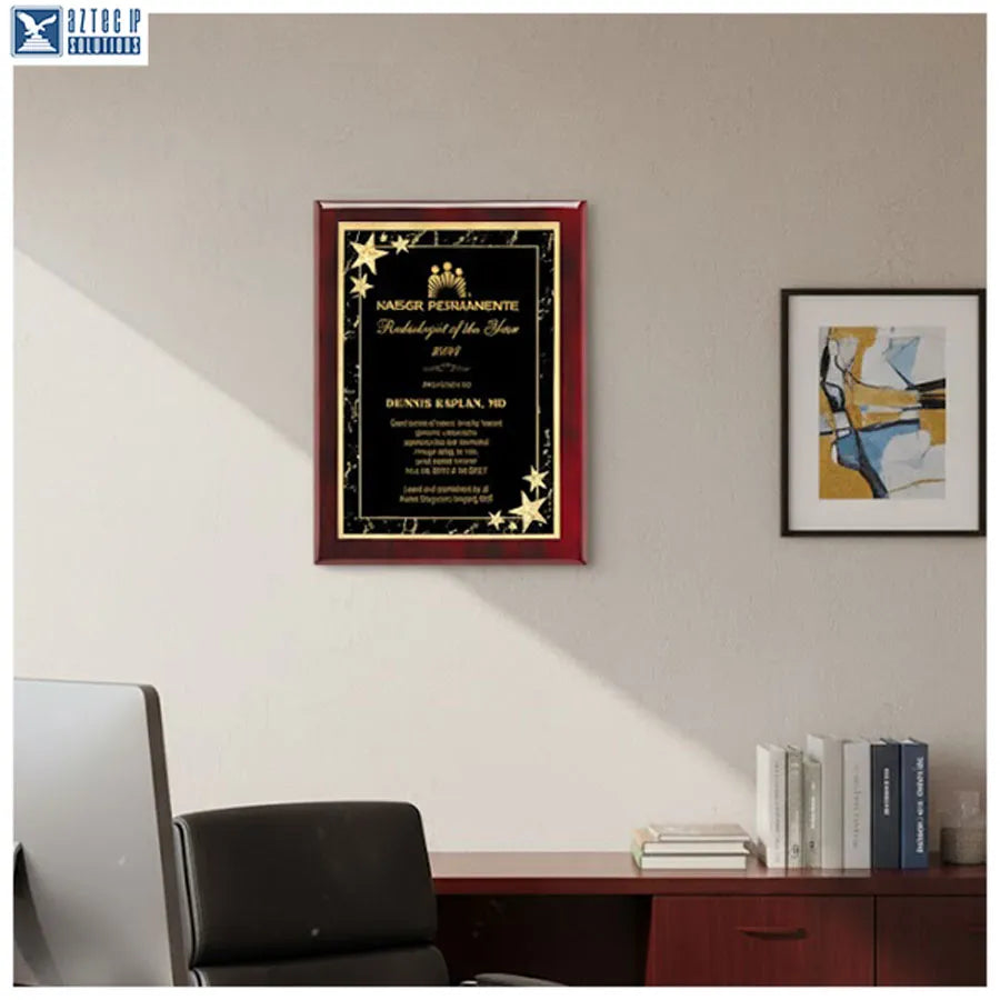 Premium laser engraved plaque