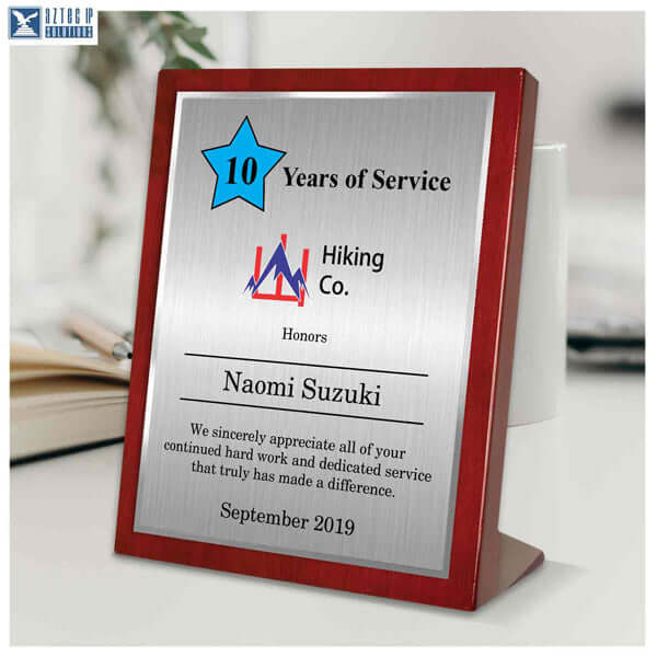 retirement desk plaque